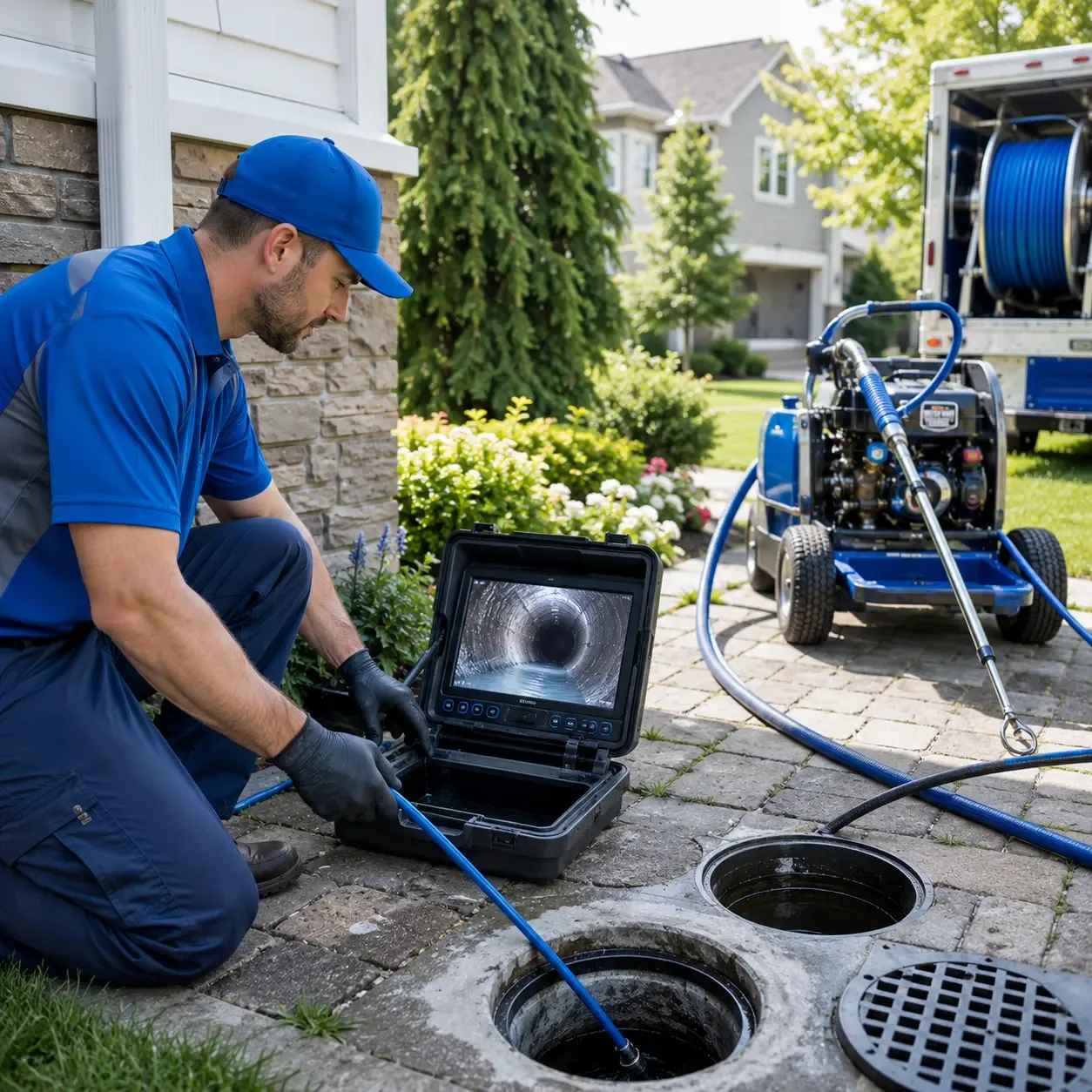 Outdoor drain cleaning professionals serving Laotto, IN
